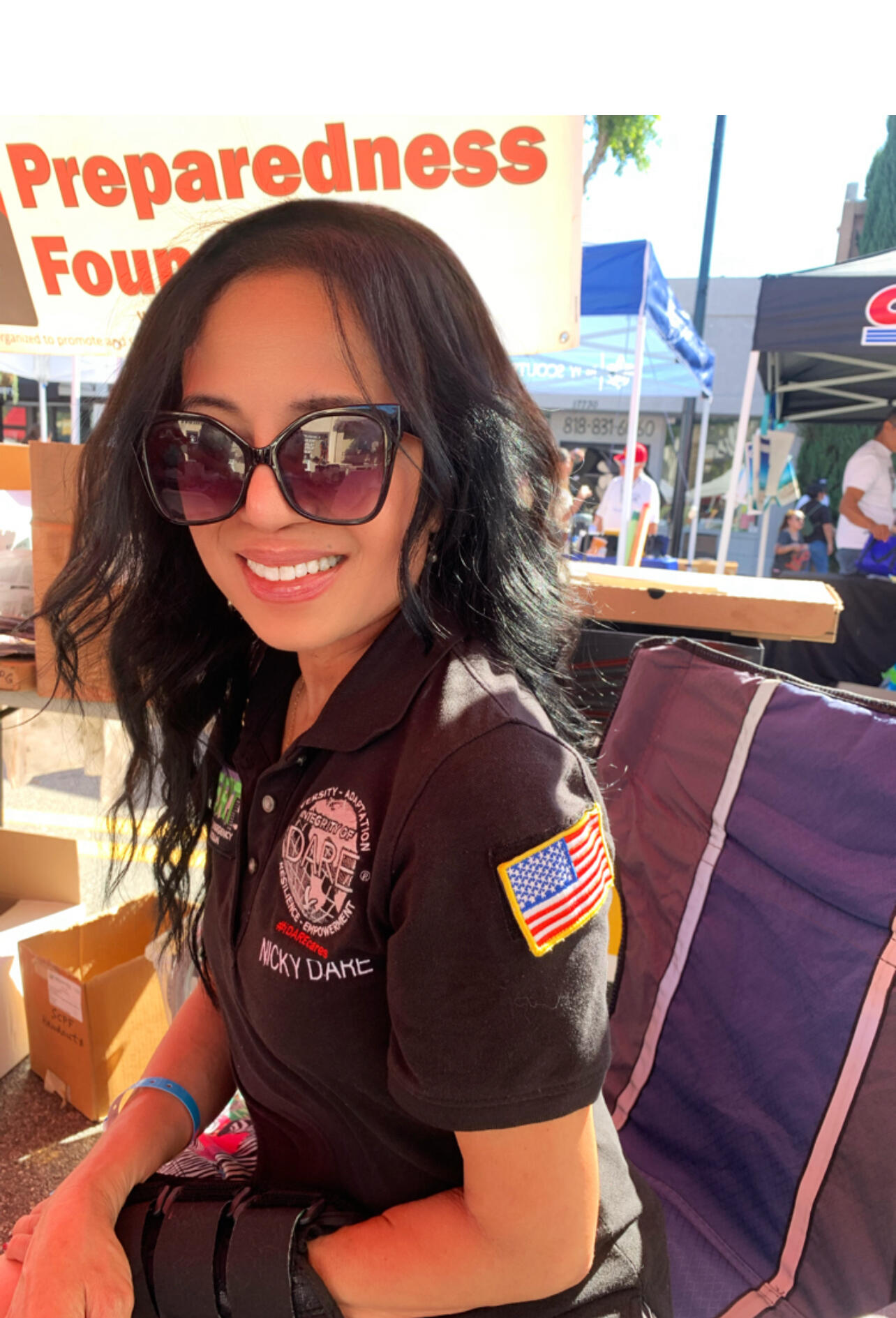 Emergency Preparedness community annual fair in San Fernando Valley, LA county participated by Nicky Dare the founder of iDARE